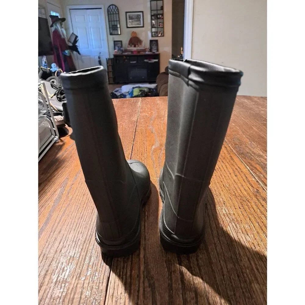 New Kids Size 20 Black Rubber Rain Snow Boots Typically Size 4.5-5
